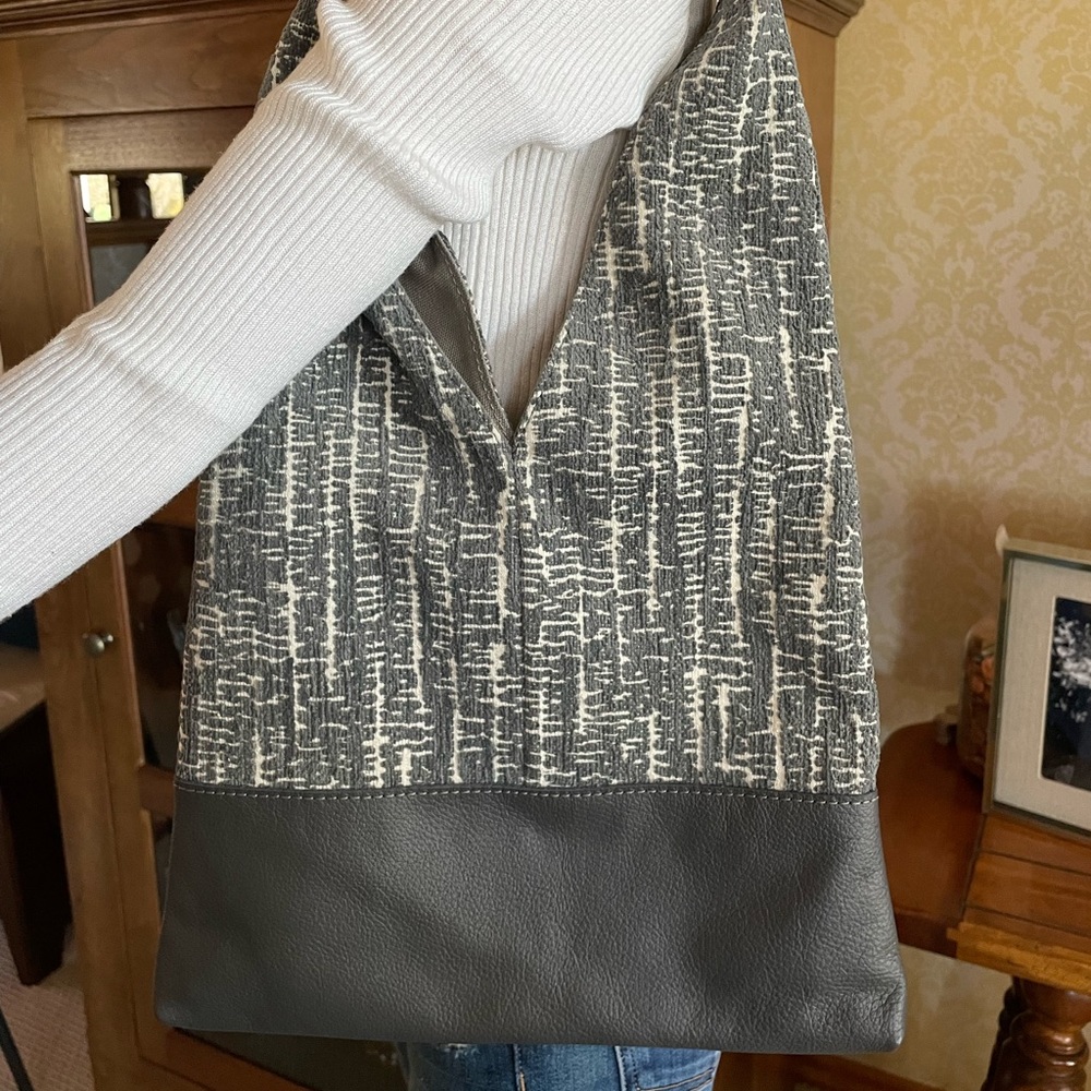 Handmade from scrap materials hobo bag from Japan